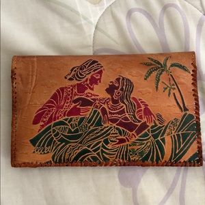 Indian leather pouch & wallet